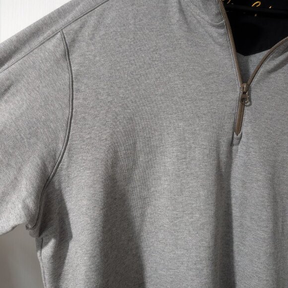 Robert Graham | Elliot Quarter-Zip Pullover In Light Grey - Picture 7 of 10